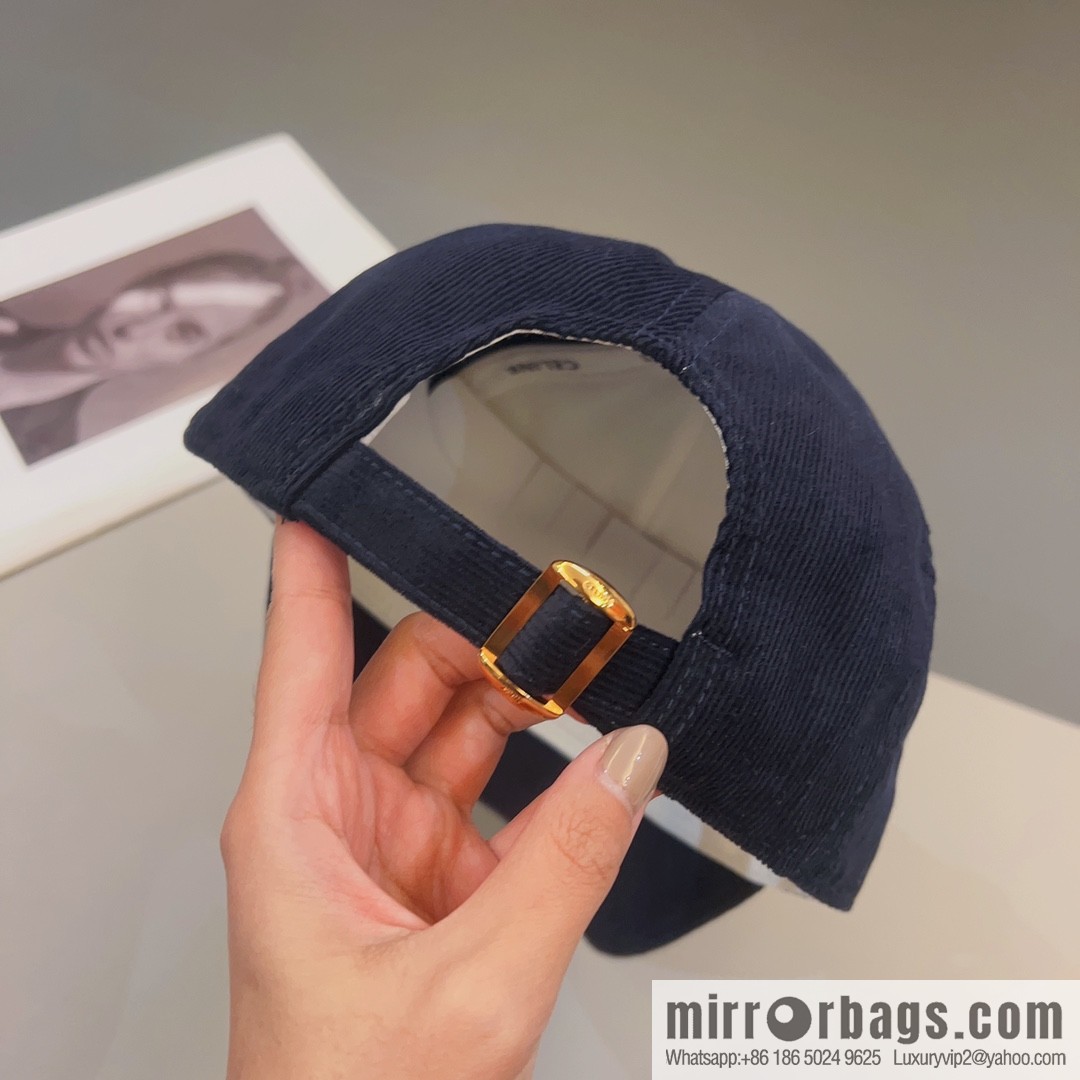 CELINE Corduroy baseball cap