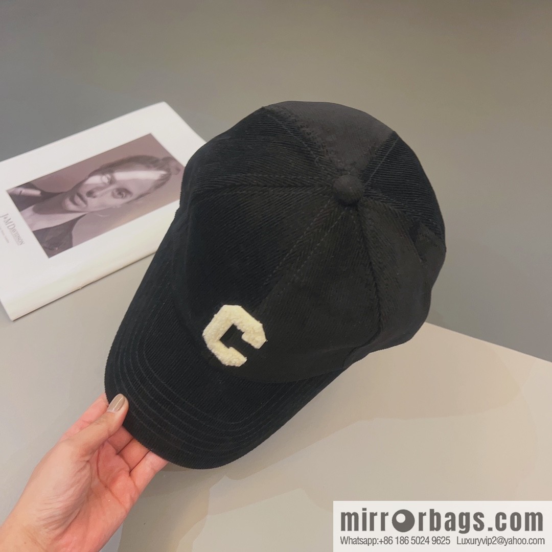 CELINE Corduroy baseball cap