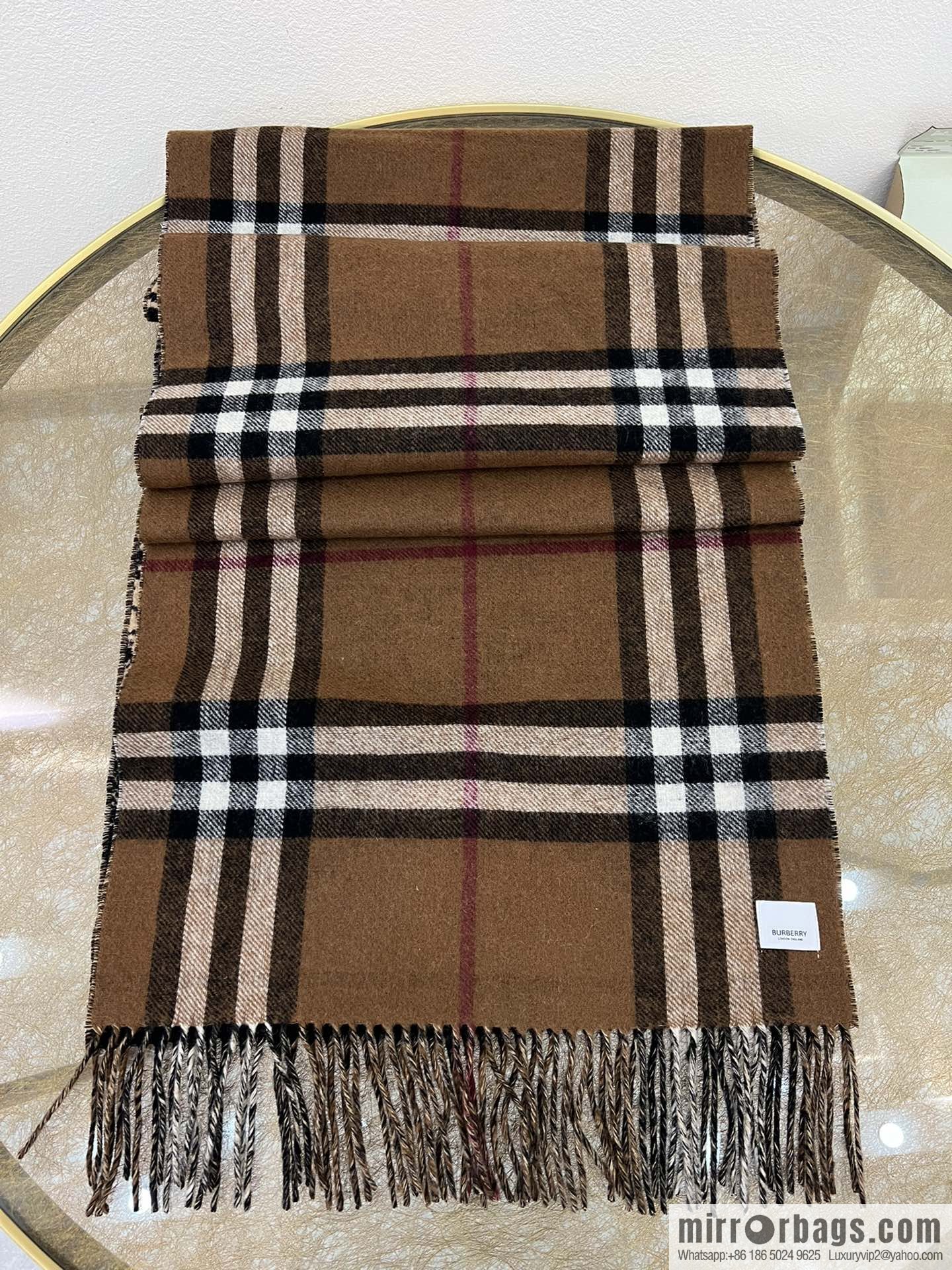 Burberry 100% Cashmere Rectangle War Horse Knight Double Sided Shawl