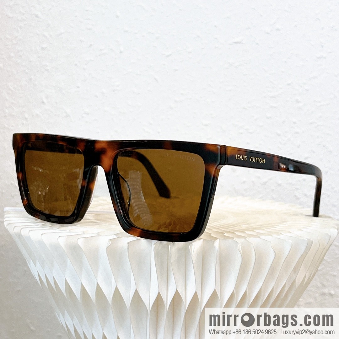 LV Louis Vuitton Square Unisex Sunglasses