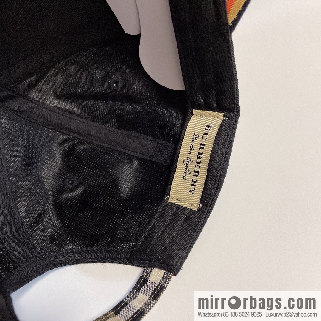 Burberry simple embroidery original baseball cap