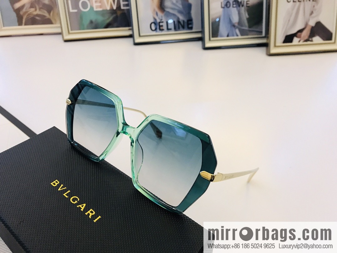 BVLGARI Large Frame Unisex Sunglasses