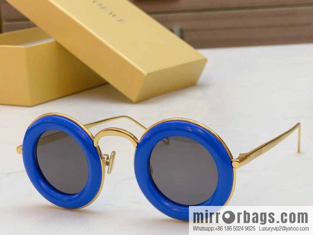 LOEWE 2023 retro women's round sunglasses