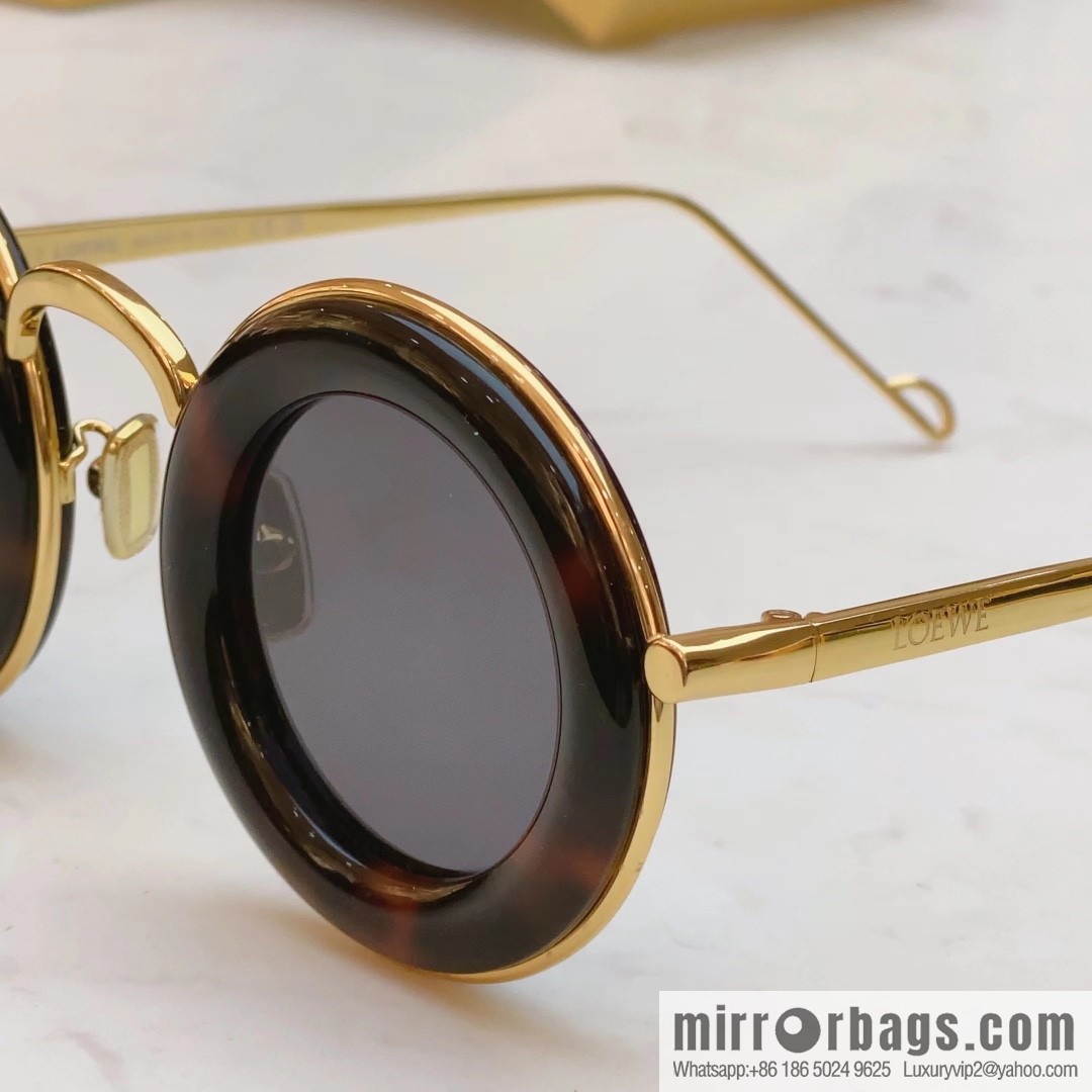 LOEWE 2023 retro women's round sunglasses