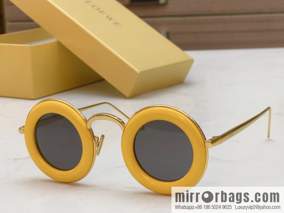 LOEWE 2023 retro women's round sunglasses