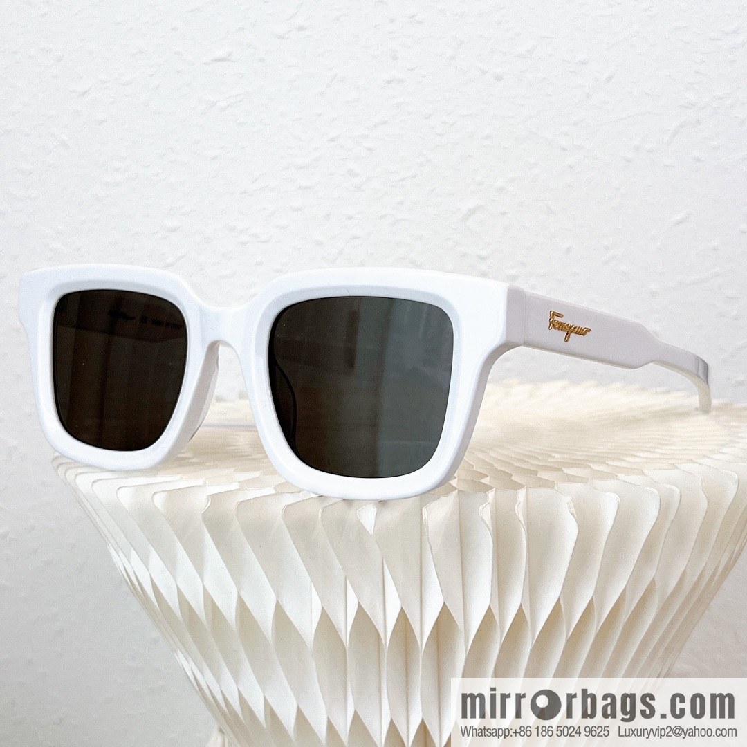Ferragamo square unisex sunglasses