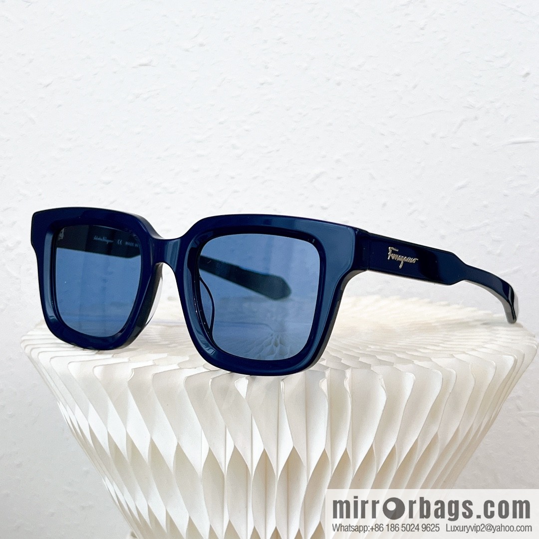 Ferragamo square unisex sunglasses