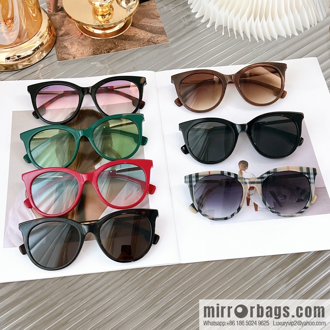 Burberry Round Frame Women's Sunglasses