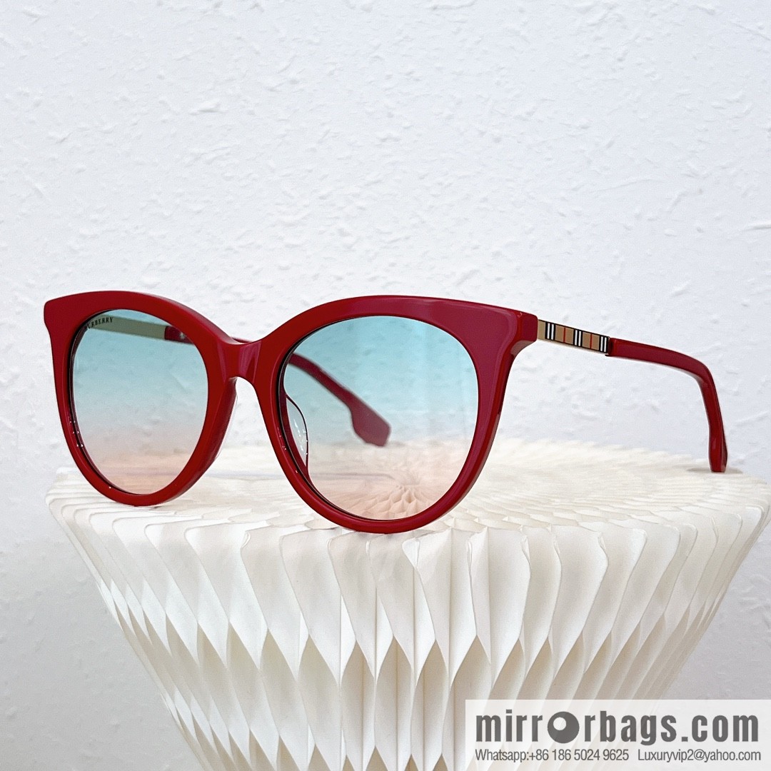 Burberry Round Frame Women's Sunglasses