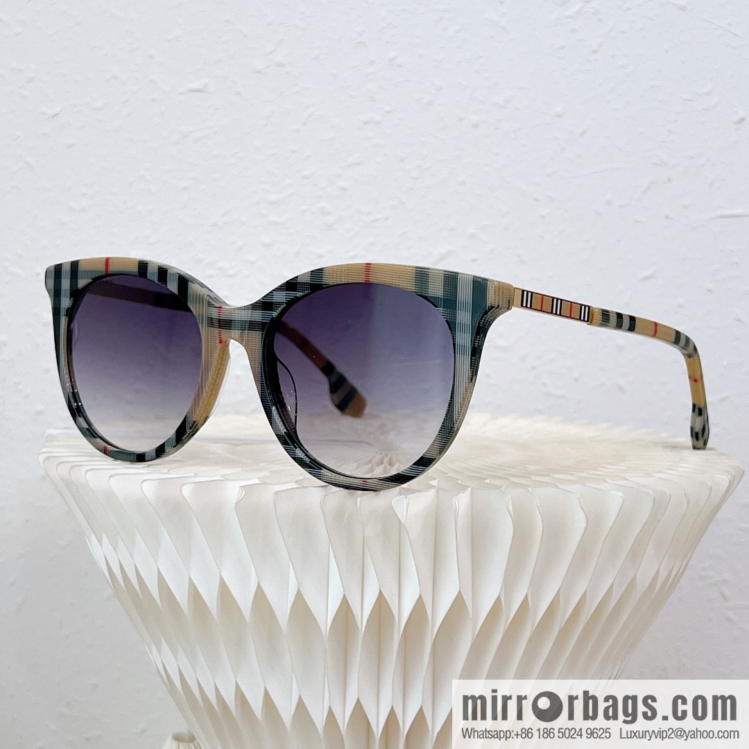 Burberry Round Frame Women's Sunglasses