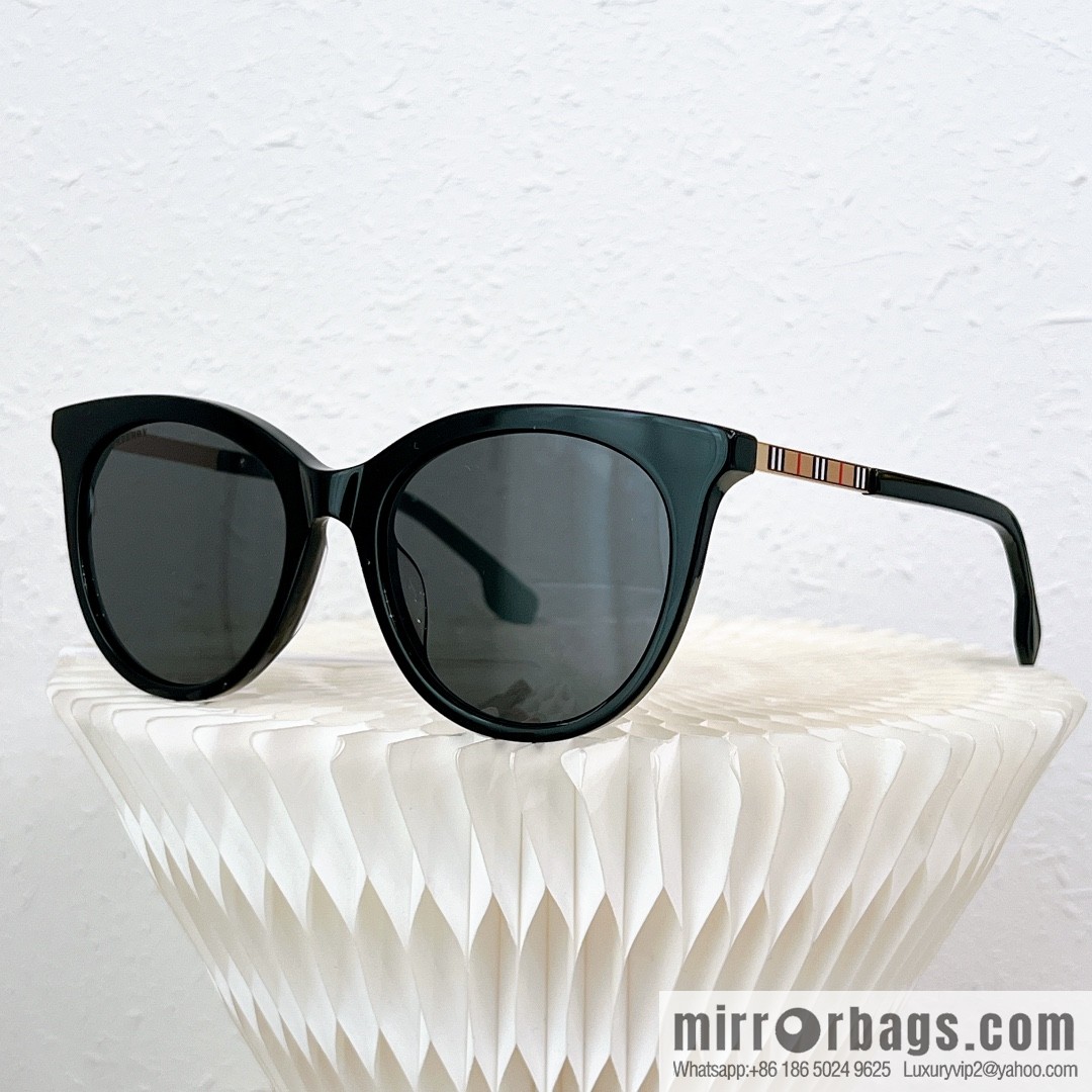 Burberry Round Frame Women's Sunglasses