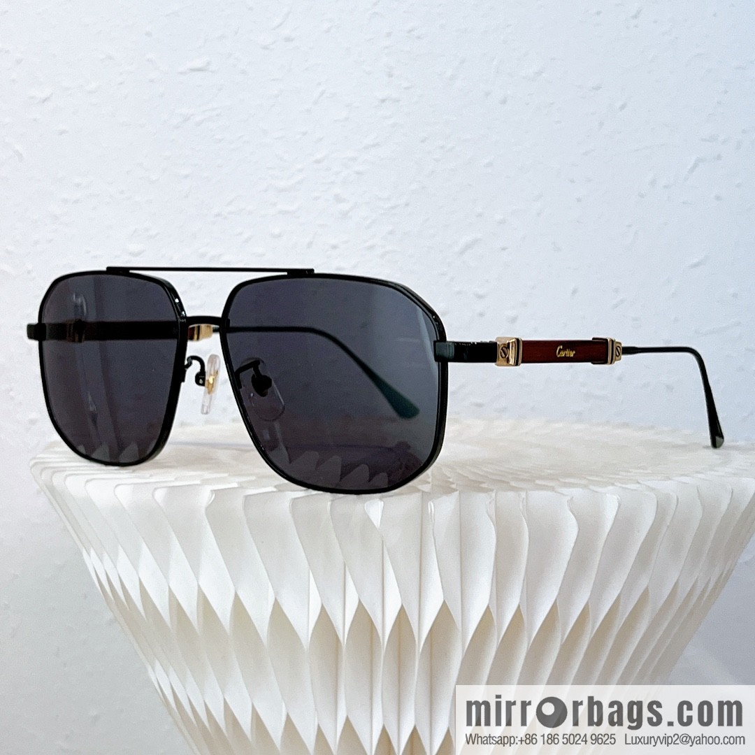 Cartier Metal Box Men's Sunglasses