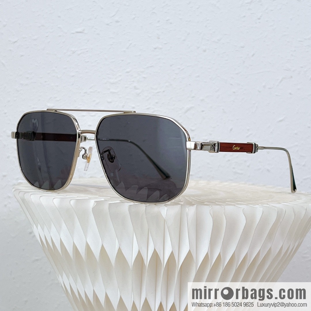 Cartier Metal Box Men's Sunglasses