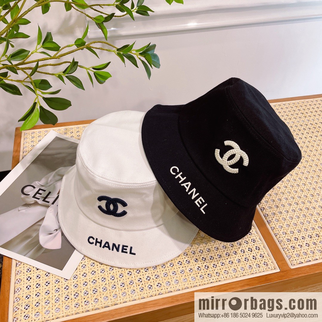 Chanel original single embroidered bucket hat