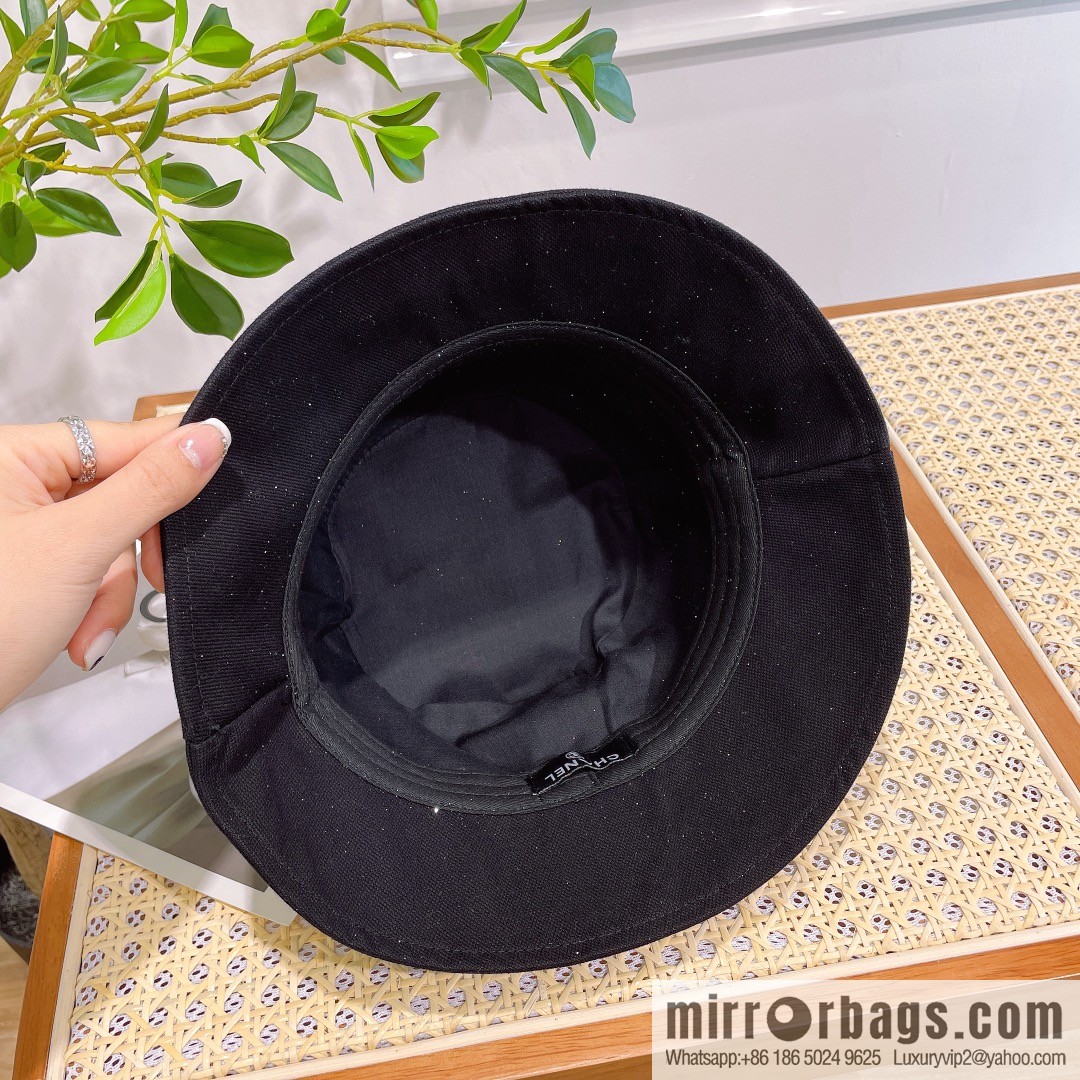 Chanel original single embroidered bucket hat