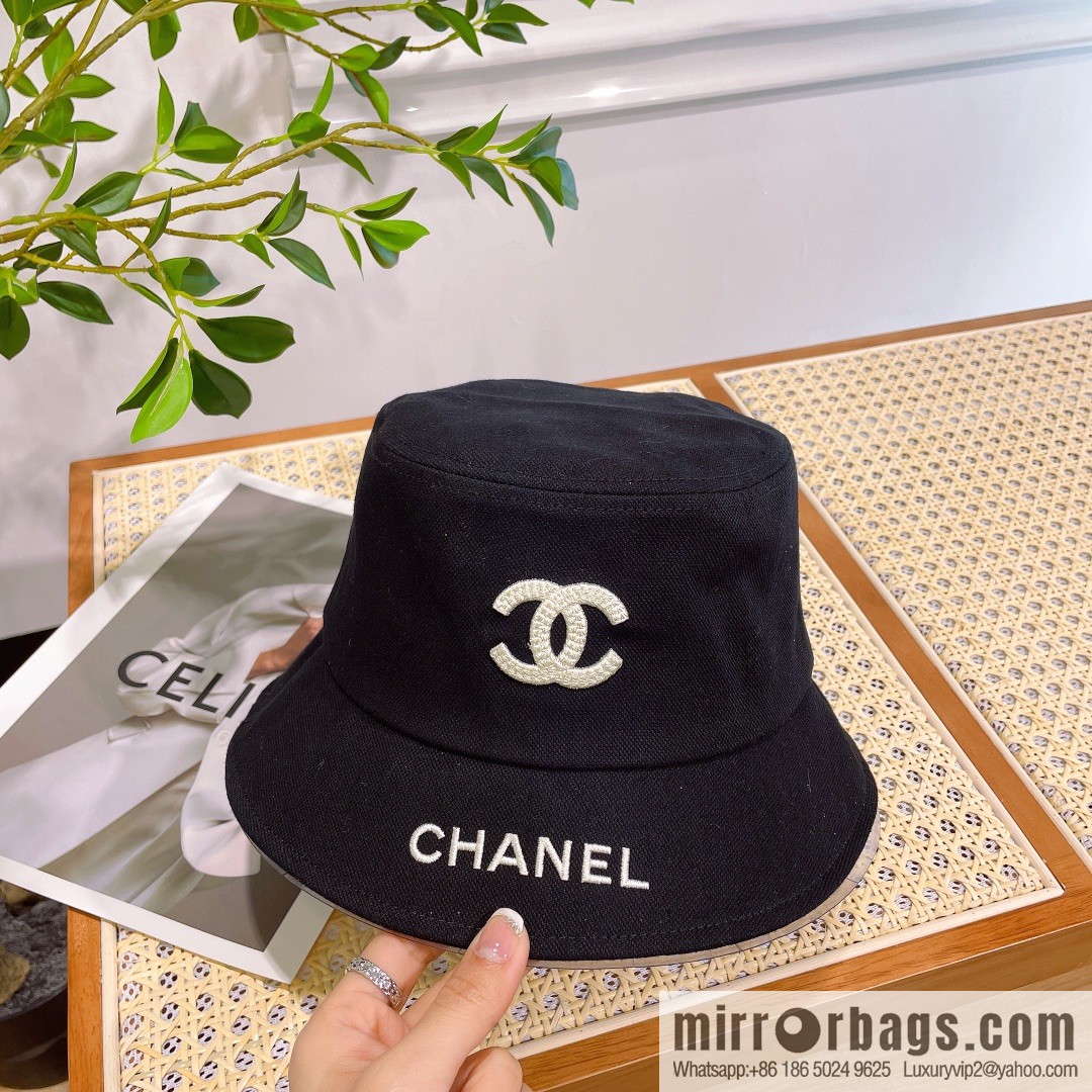 Chanel original single embroidered bucket hat