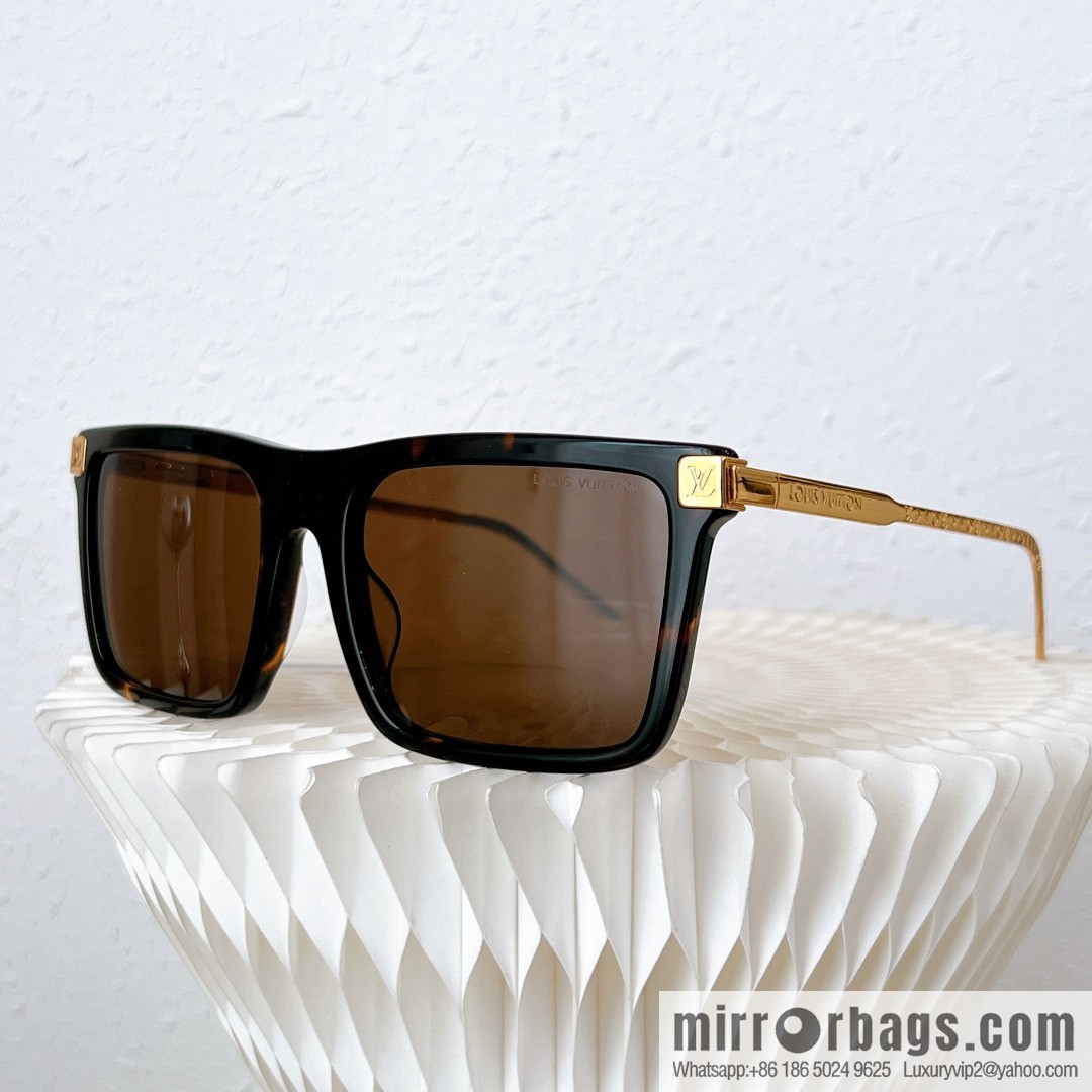 LV Louis Vuitton Square Unisex Sunglasses