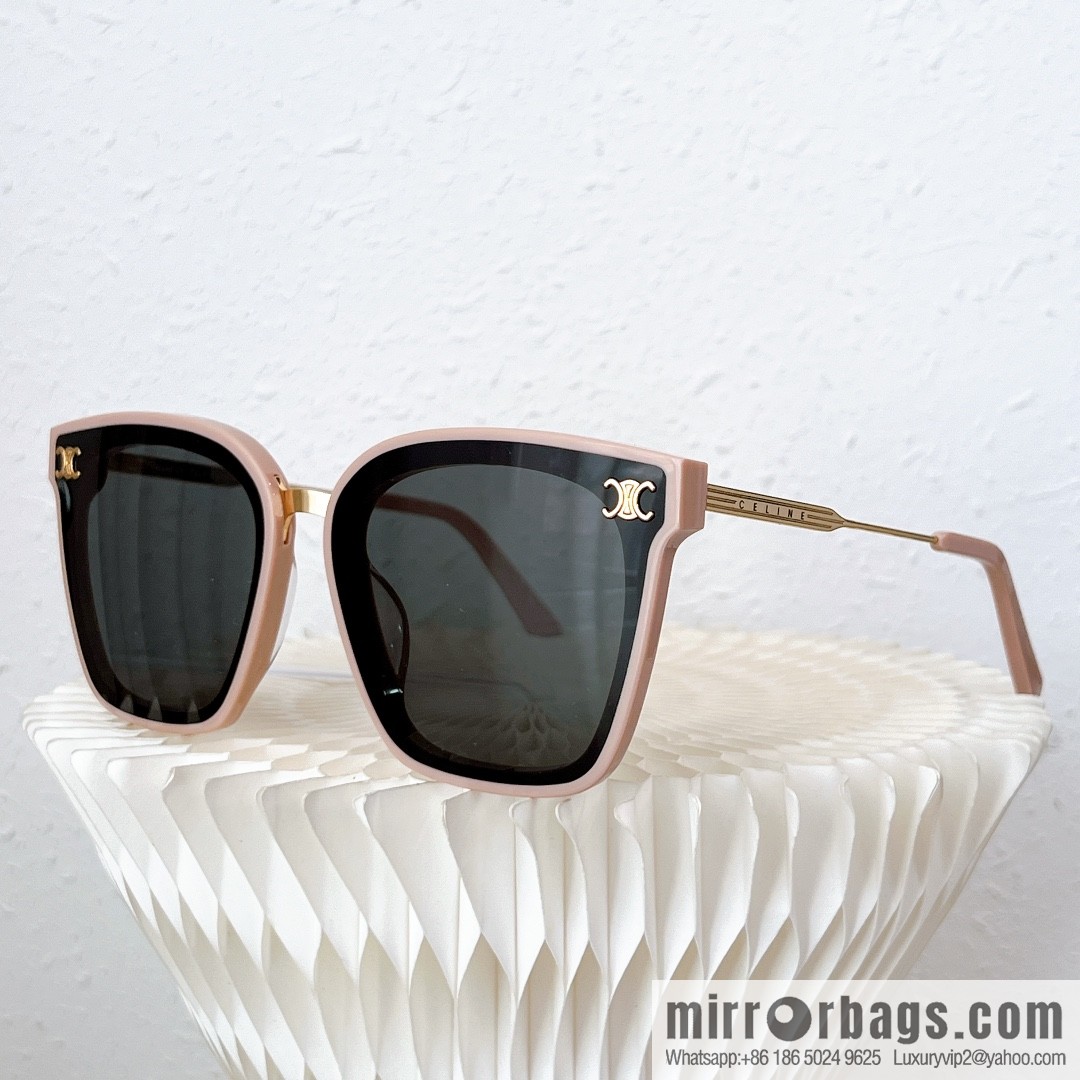 CELINE Celine Arc de Triomphe temple letter logo square sunglasses