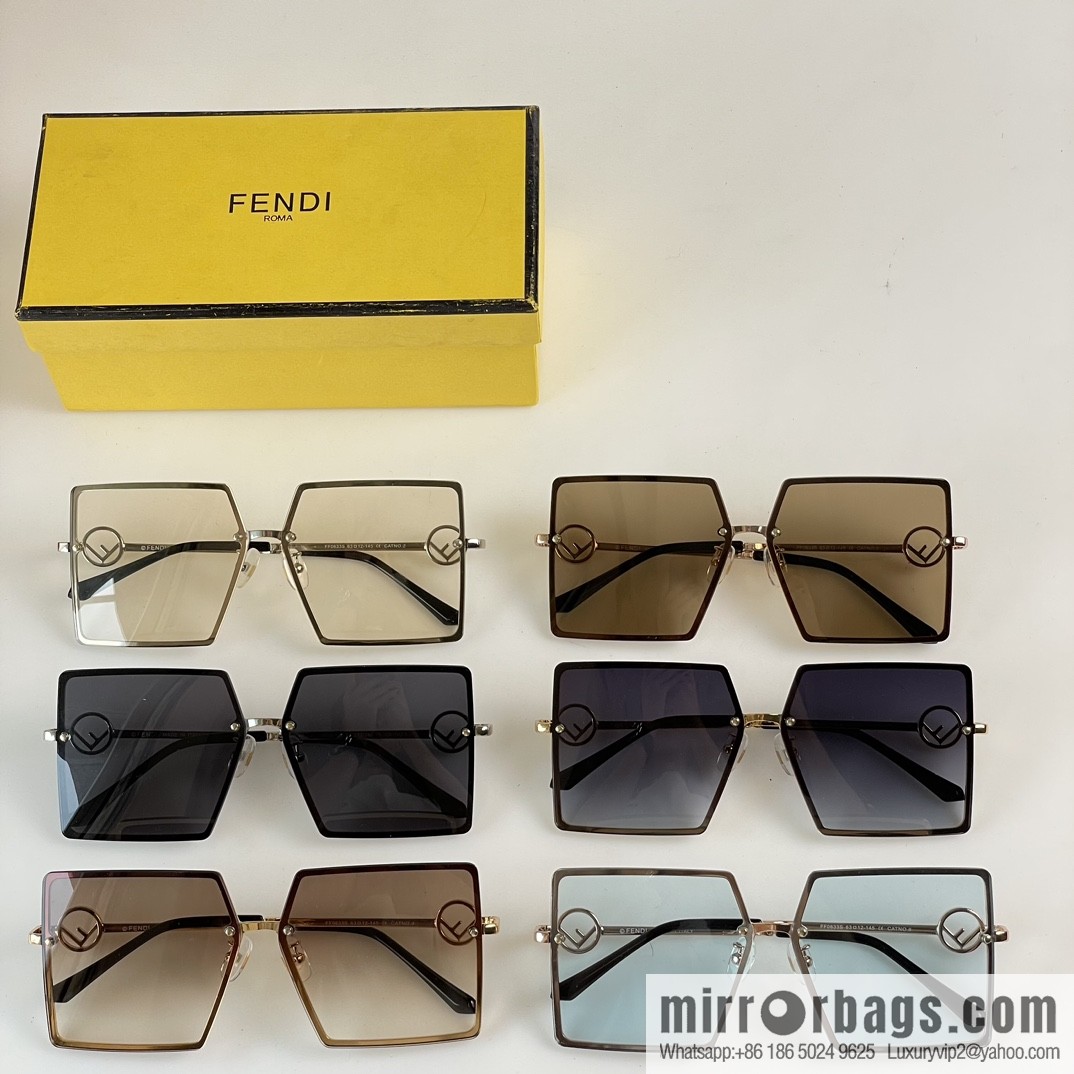 Fendi large square women's sunglasses