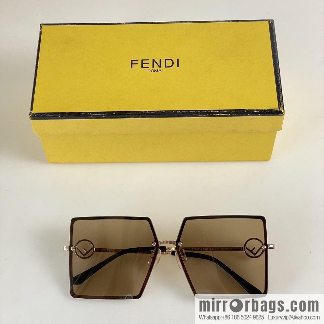 Fendi large square women's sunglasses