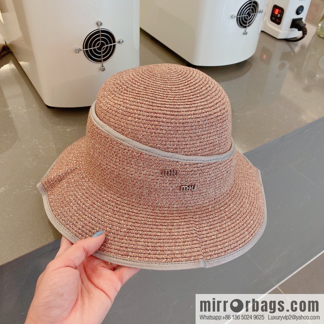 Miumiu summer new straw hat