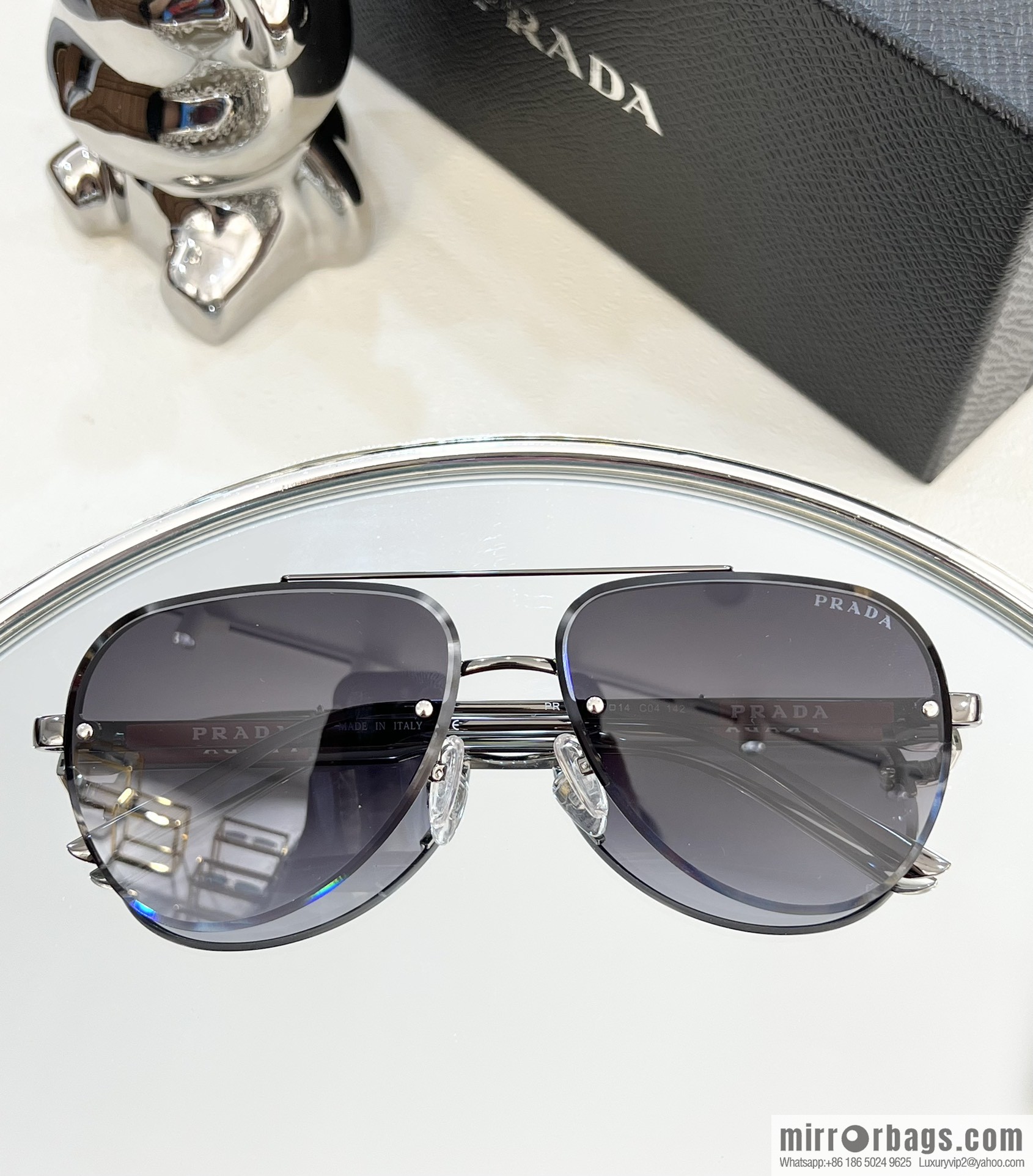 PRADA unisex toad sunglasses