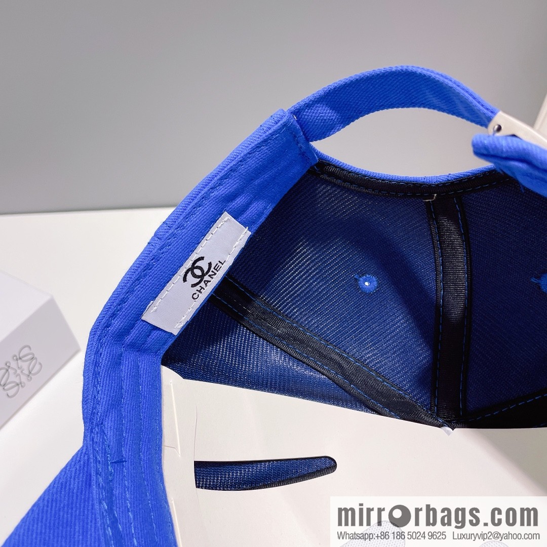 Chanel's new simple embroidered logo baseball cap