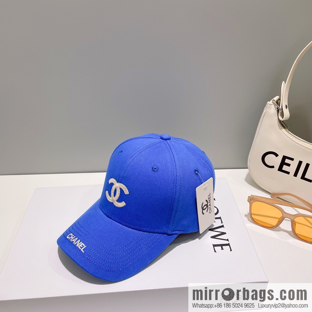 Chanel's new simple embroidered logo baseball cap
