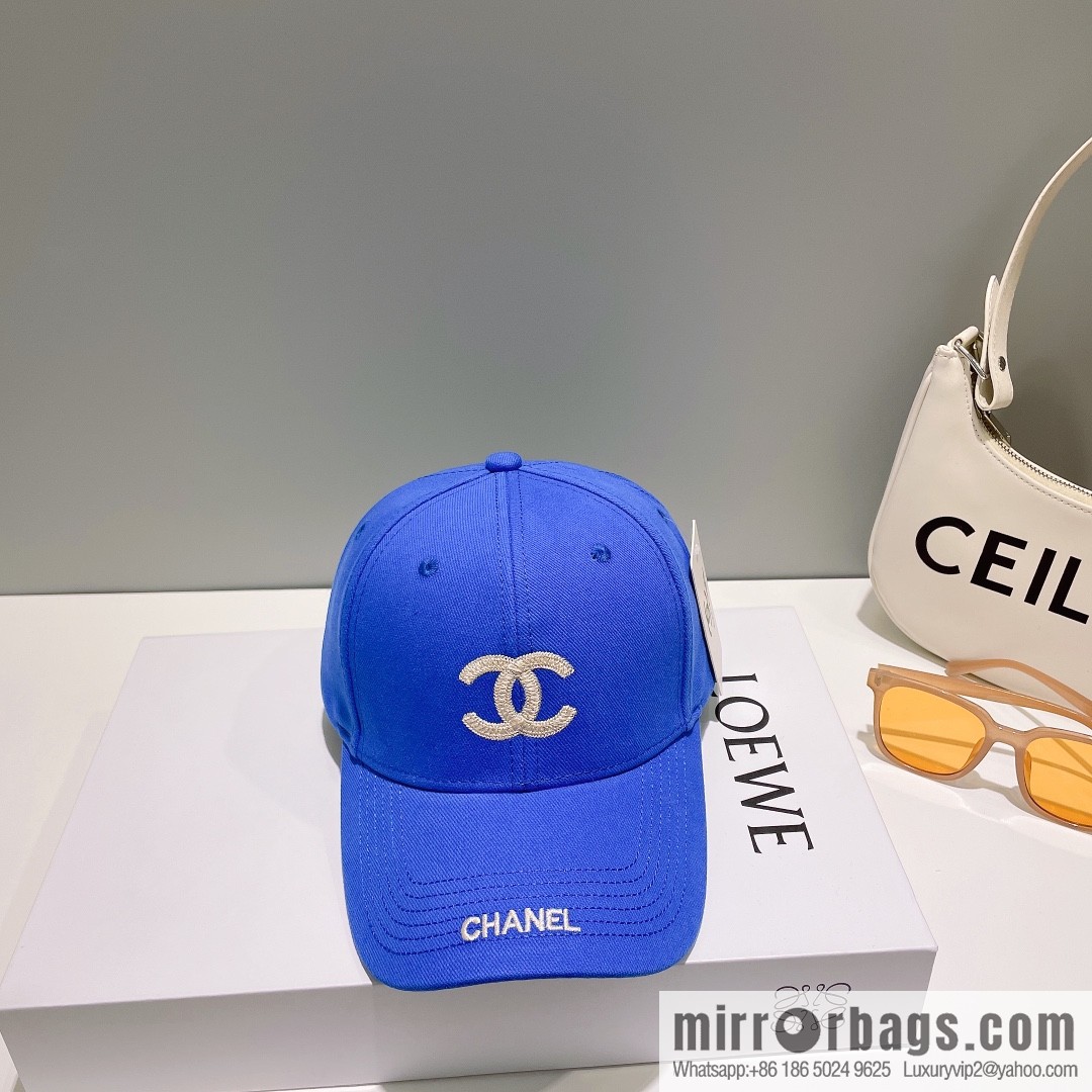 Chanel's new simple embroidered logo baseball cap