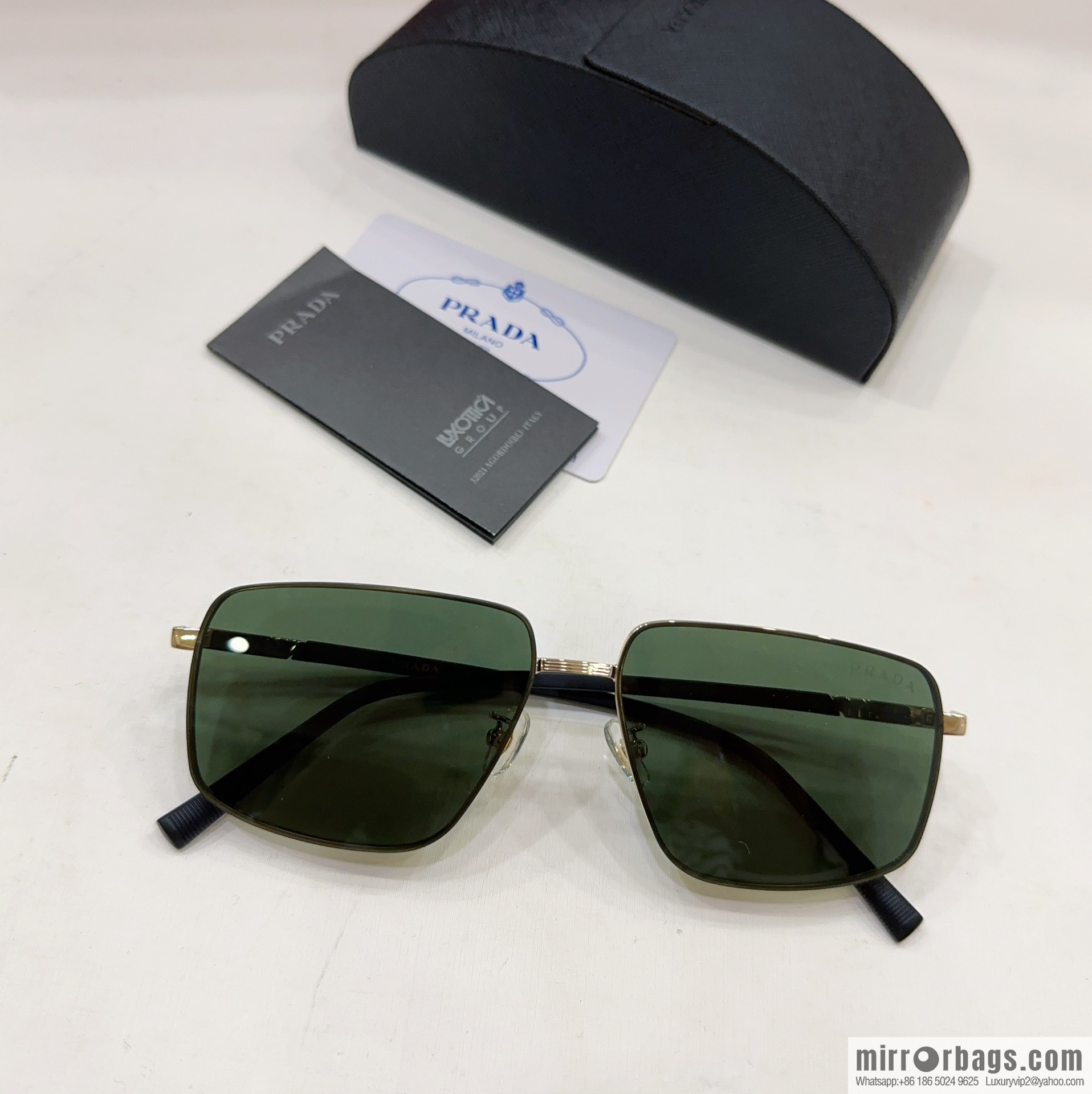 Prada Men's Square Sunglasses