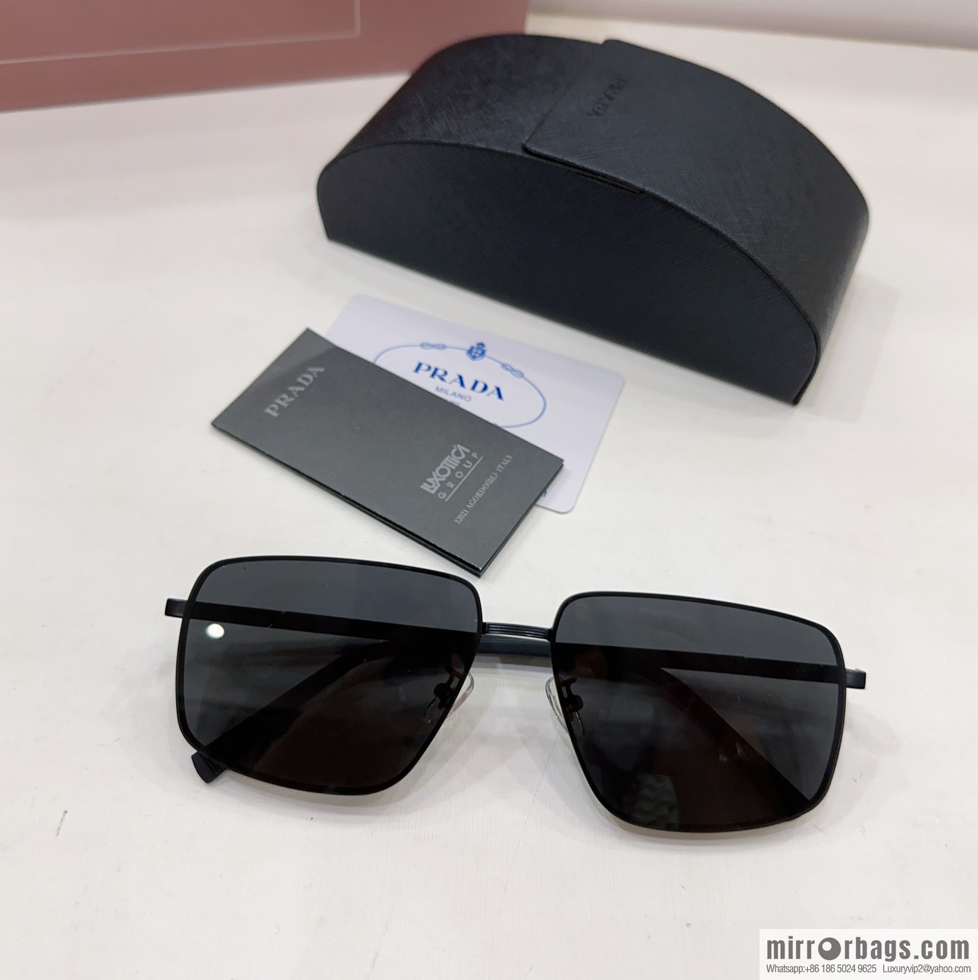 Prada Men's Square Sunglasses