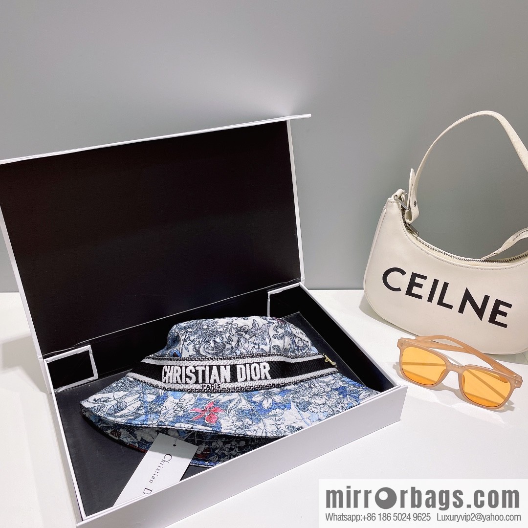 Dior floral unisex bucket hat