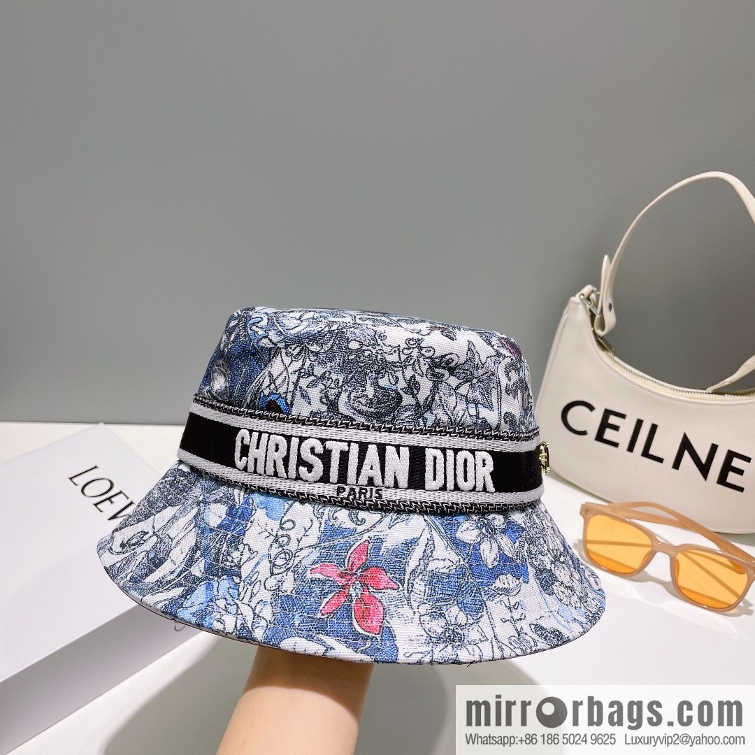 Dior floral unisex bucket hat