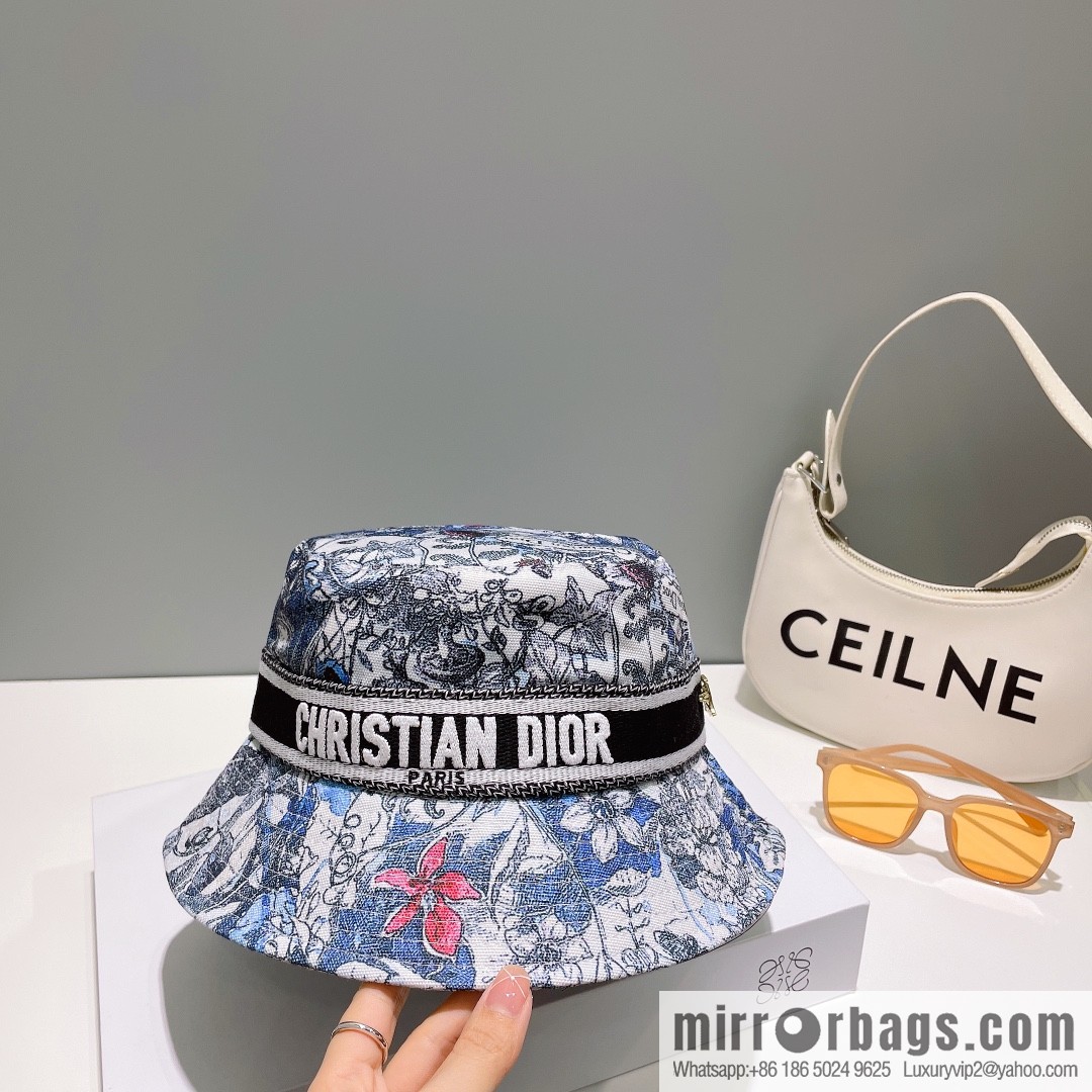 Dior floral unisex bucket hat