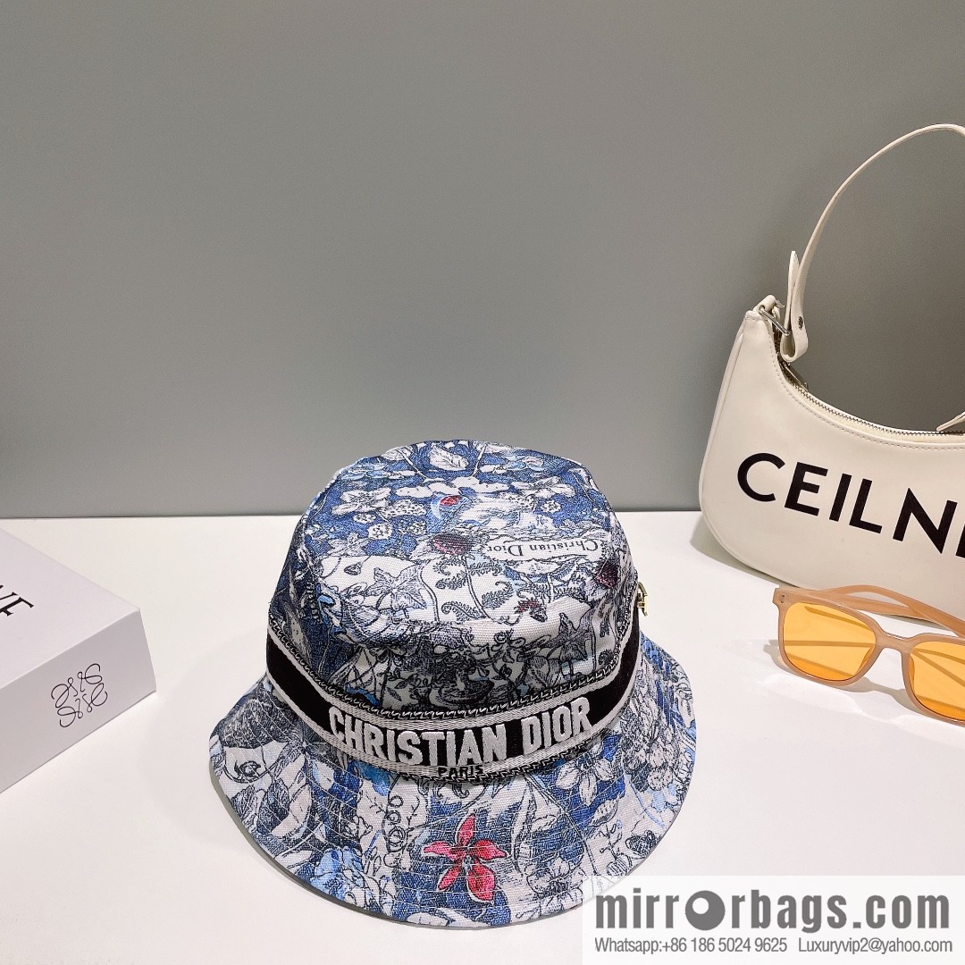 Dior floral unisex bucket hat