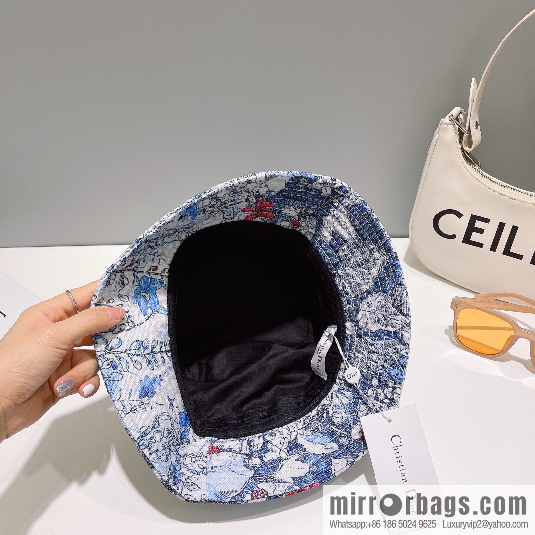 Dior floral unisex bucket hat