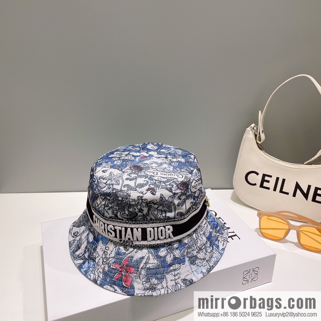 Dior floral unisex bucket hat