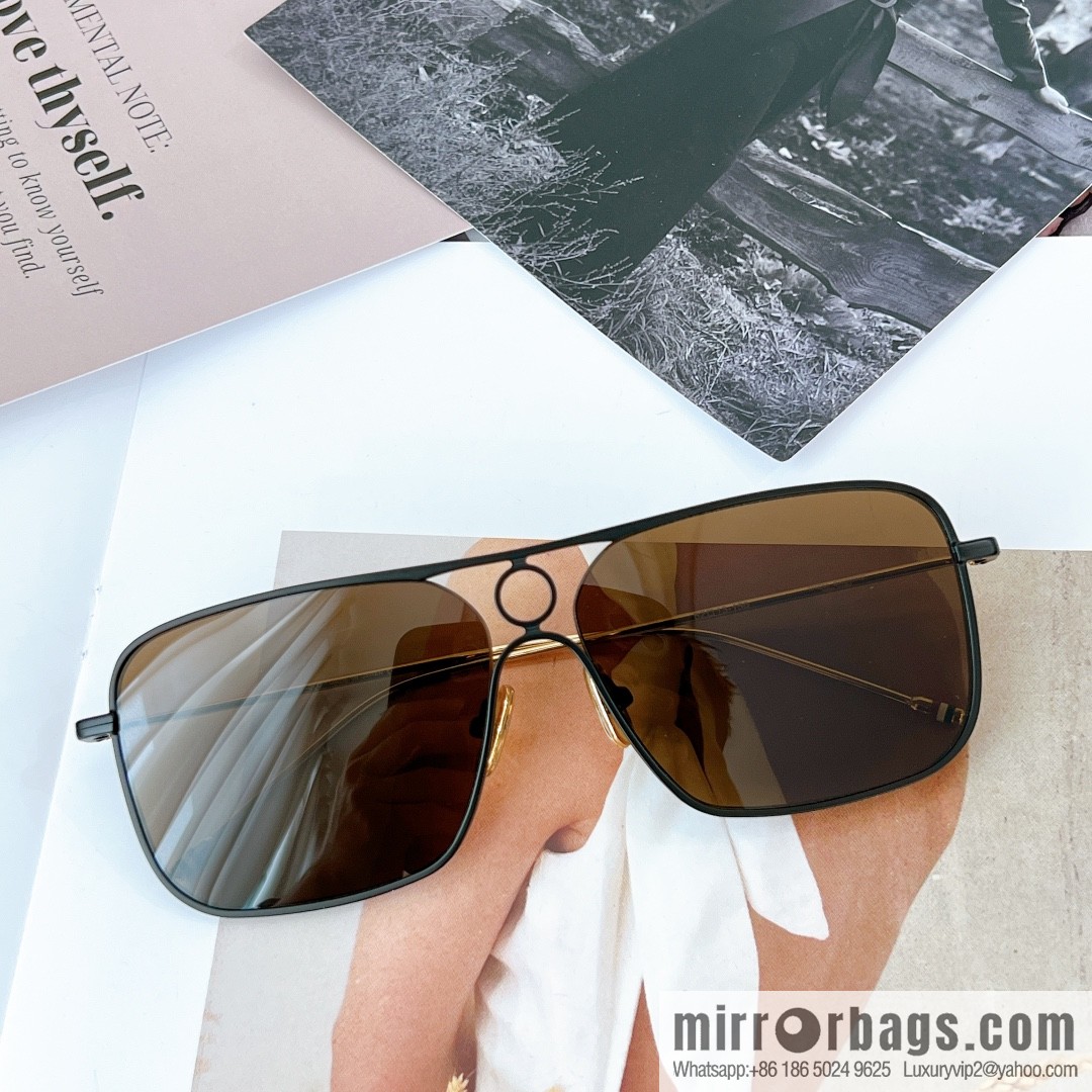 THOM BROWNE imported high definition lenses unisex sunglasses
