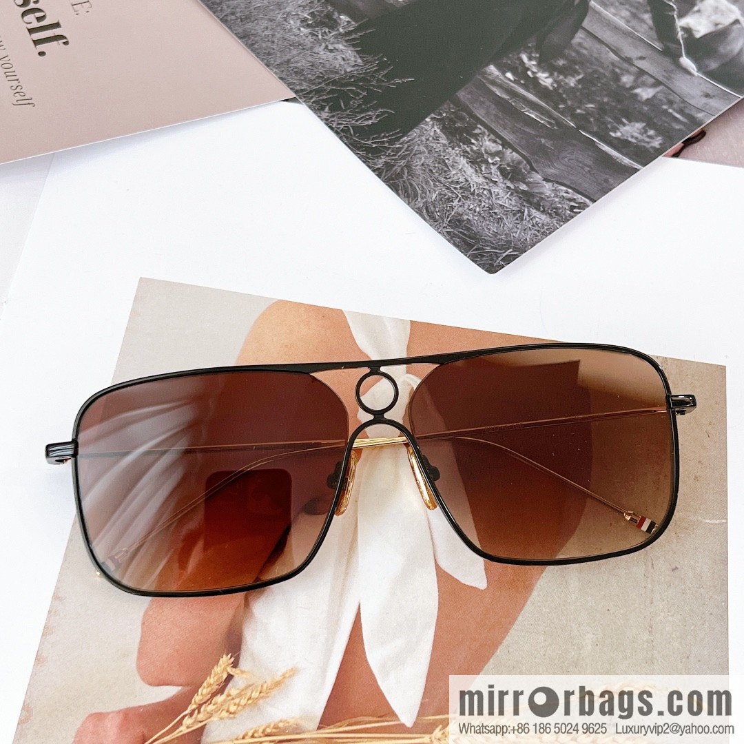 THOM BROWNE imported high definition lenses unisex sunglasses