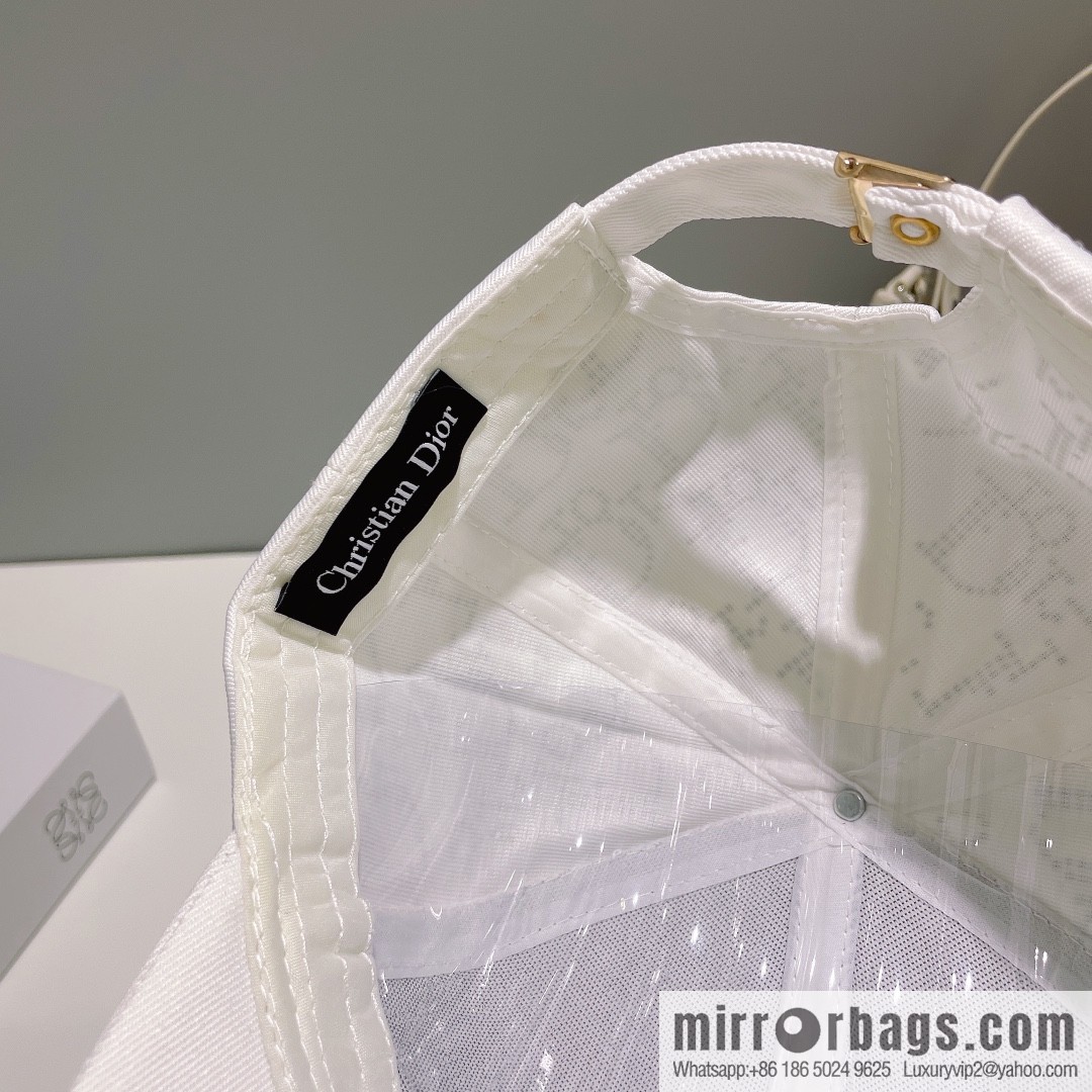 Dior full diamond logo unisex baseball cap