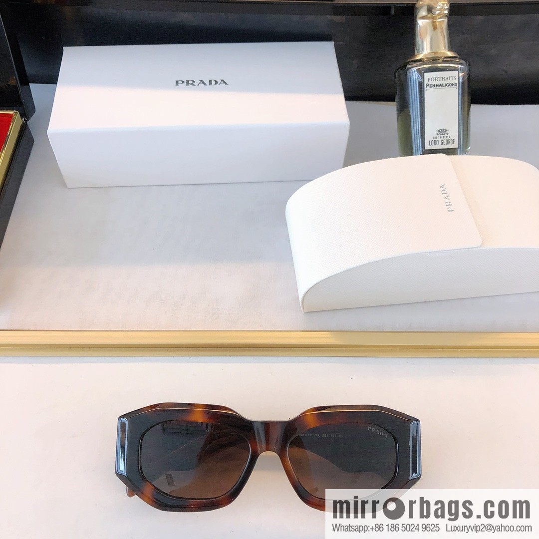 Prada three-dimensional frame unisex sunglasses