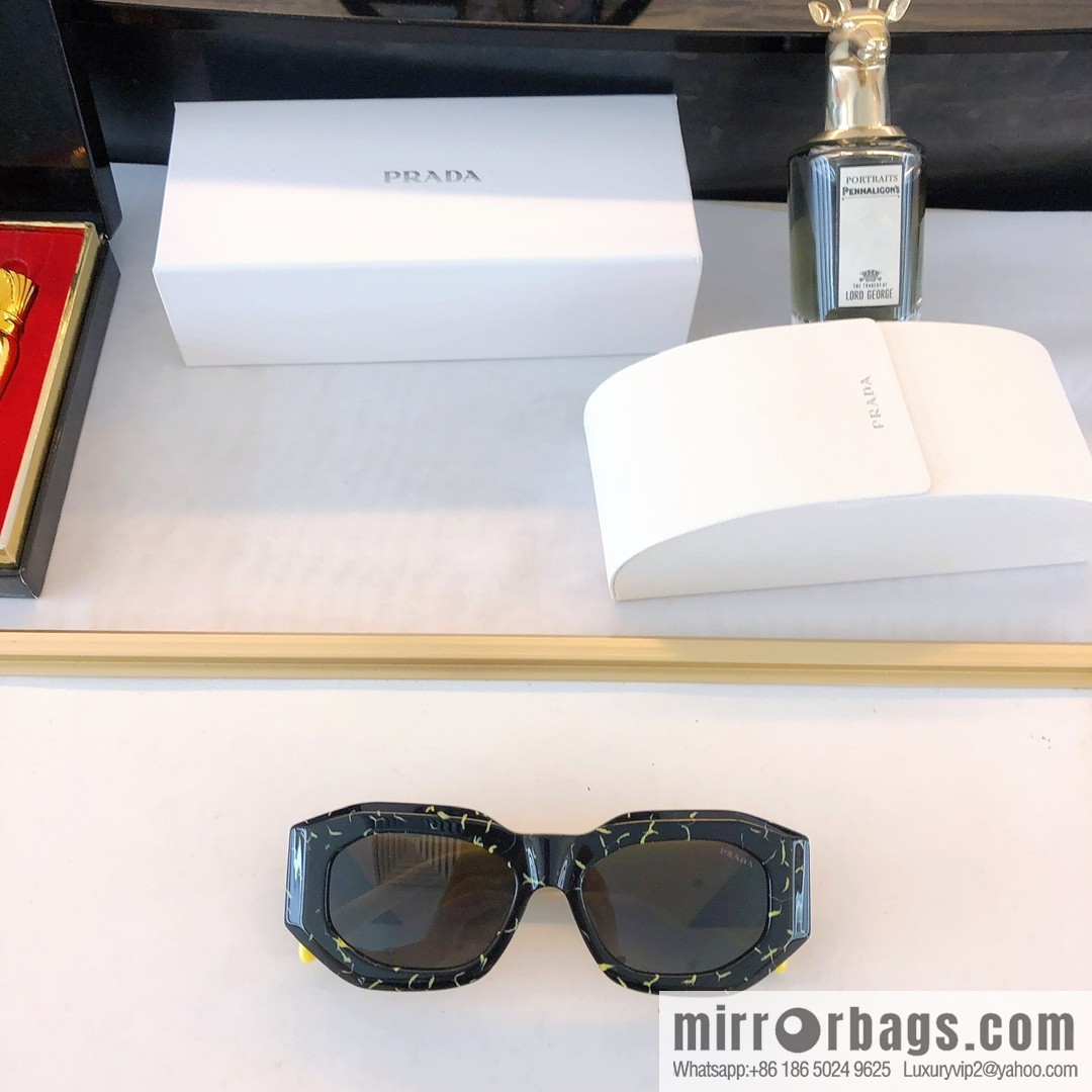 Prada three-dimensional frame unisex sunglasses