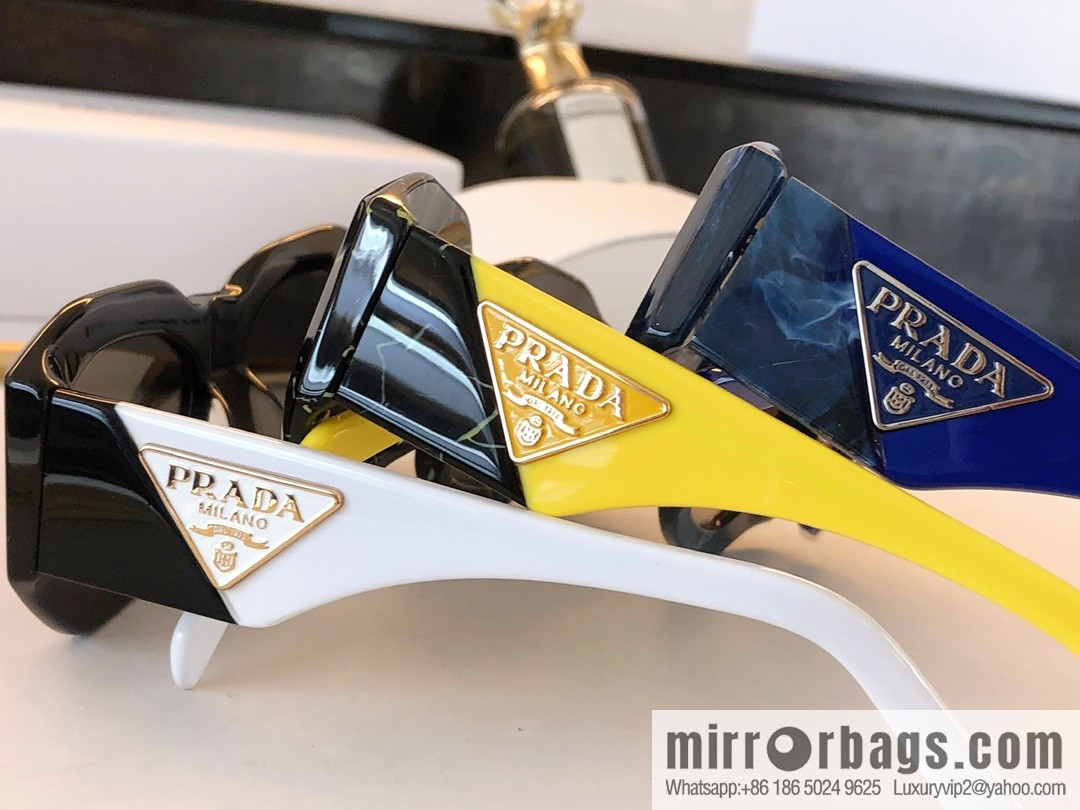 Prada three-dimensional frame unisex sunglasses