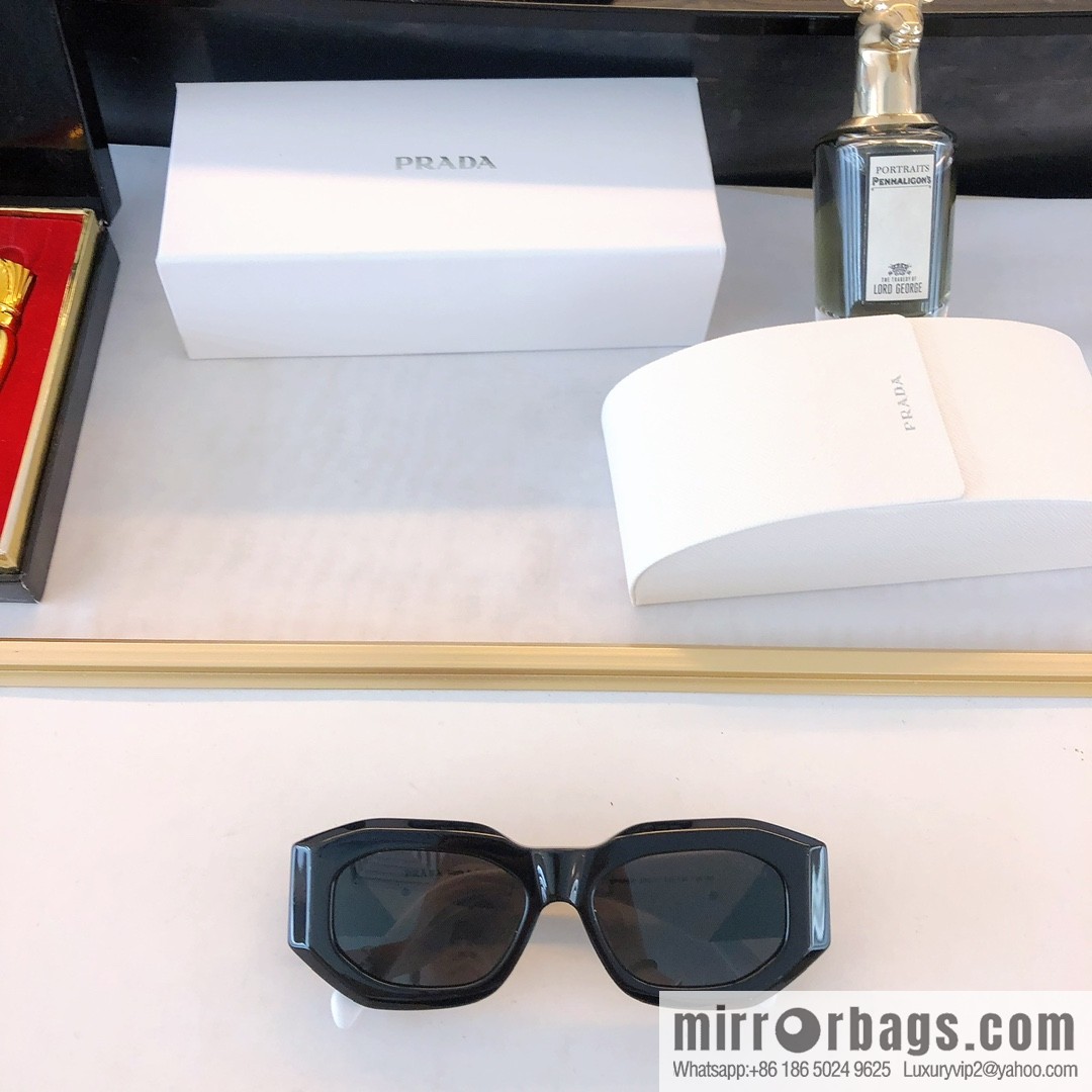 Prada three-dimensional frame unisex sunglasses