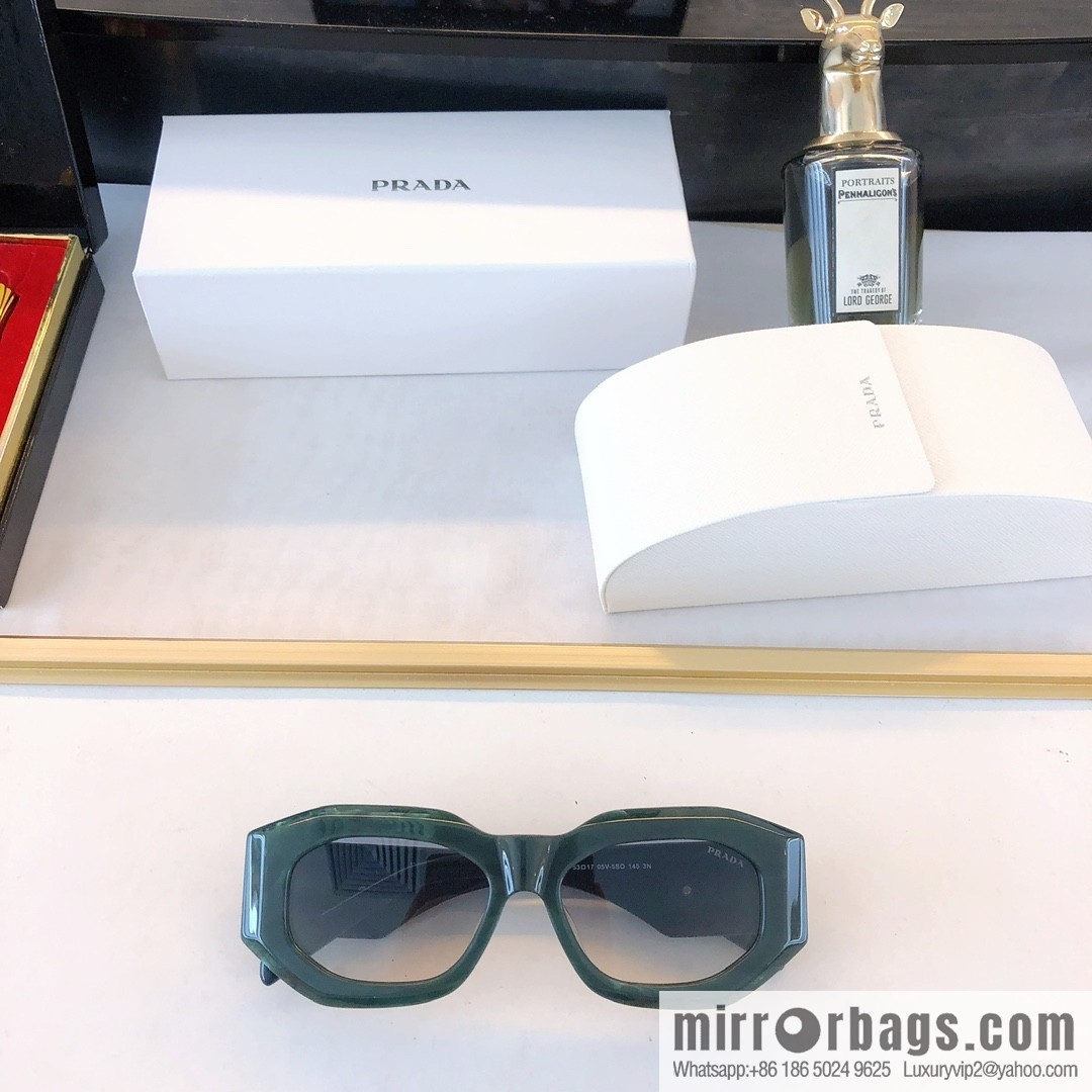 Prada three-dimensional frame unisex sunglasses