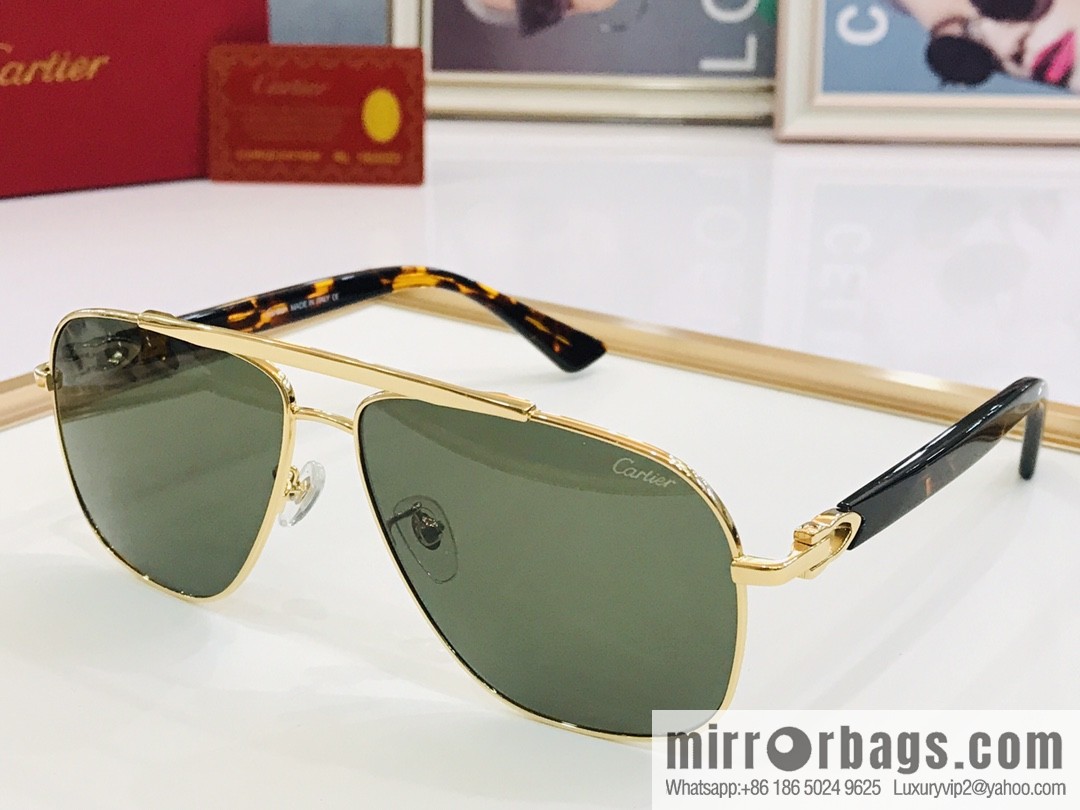Cartier Cartier Electroplating Process Unisex Sunglasses
