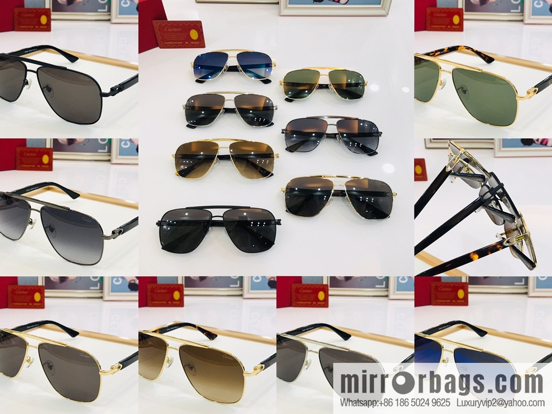 Cartier Cartier Electroplating Process Unisex Sunglasses