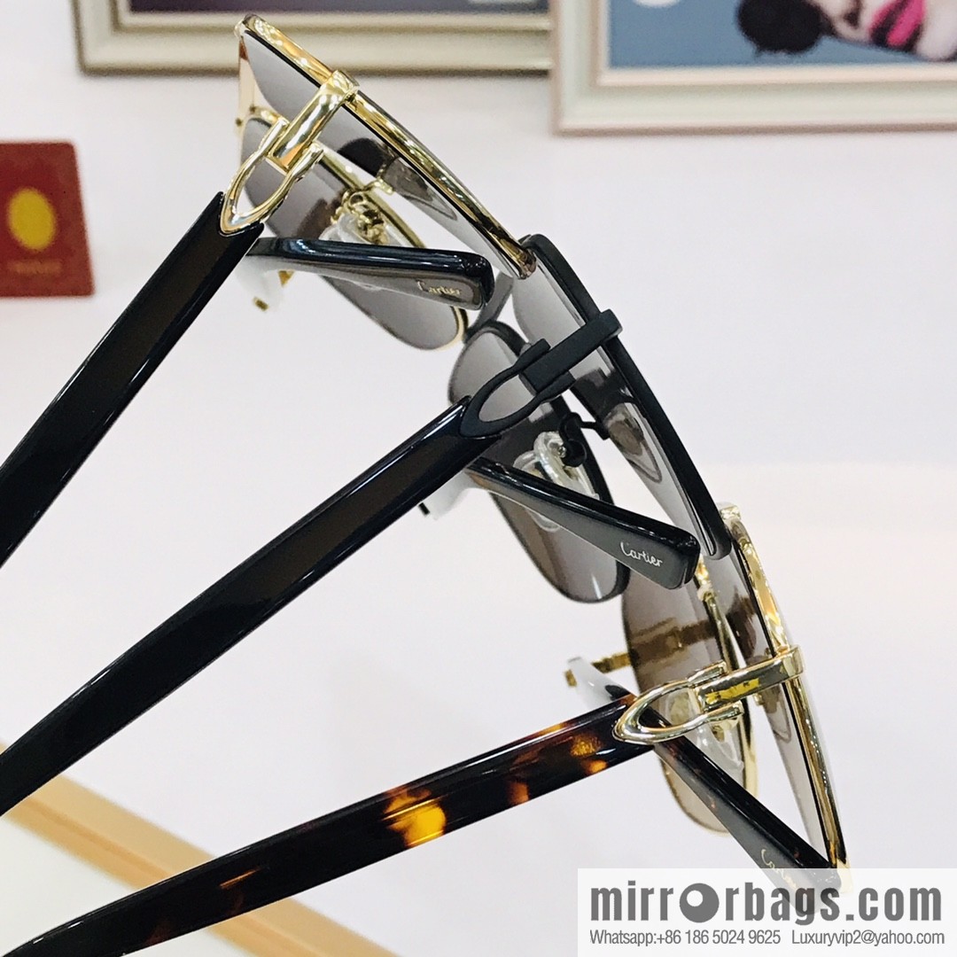 Cartier Cartier Electroplating Process Unisex Sunglasses