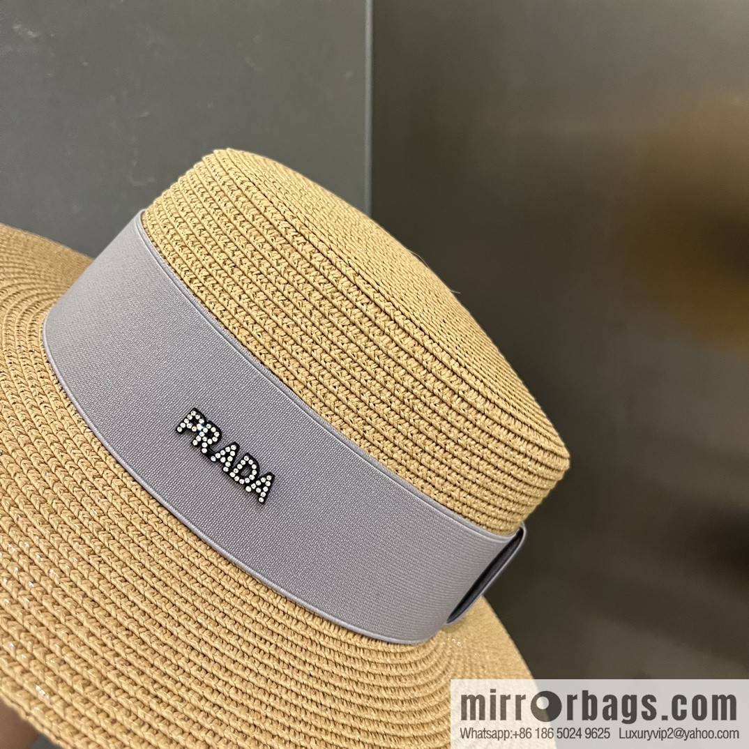 Prada new flat top top hat