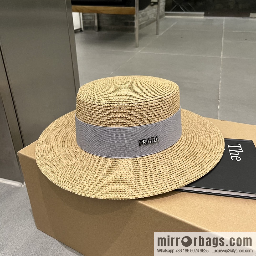 Prada new flat top top hat